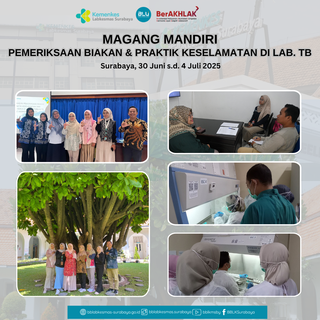 Magang Mandiri Pemeriksaan Biakan dan Praktik Keselamatan di Laboratorium TB